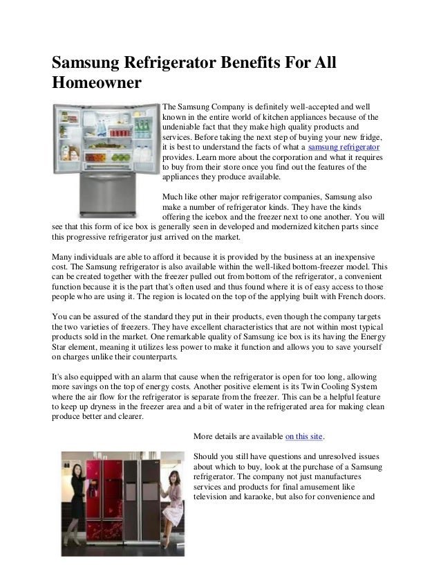 Benefits Of Registering Your Samsung Refrigerators Immediately
