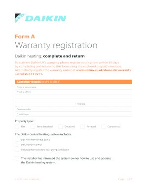 Can You Register A Gifted Daikin Hvac Systems For Warranty?