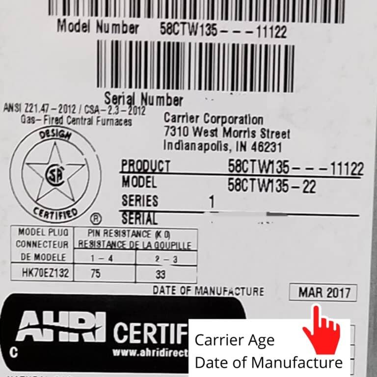 How To Find The Serial Number On Carrier Hvac Systems For Warranty