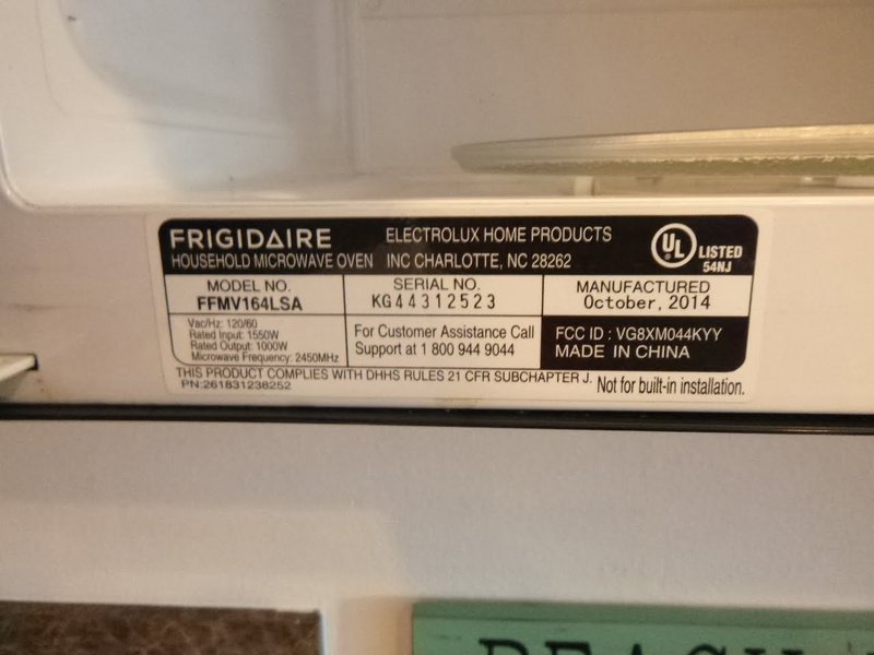 How To Find The Serial Number On Frigidaire Kitchen Appliances For Warranty