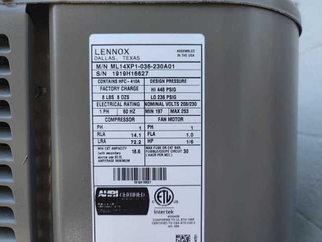 How To Find The Serial Number On Lennox Hvac Systems For Warranty
