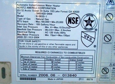 How To Find The Serial Number On Navien Water Heaters For Warranty