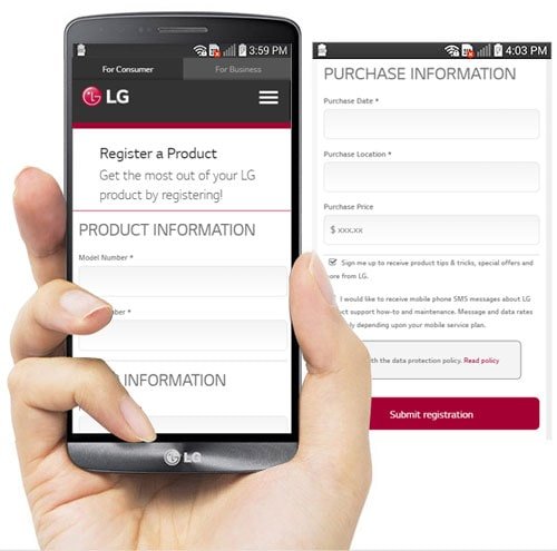 Is Warranty Registration Required To Make A Claim For Lg Laundry Appliances?