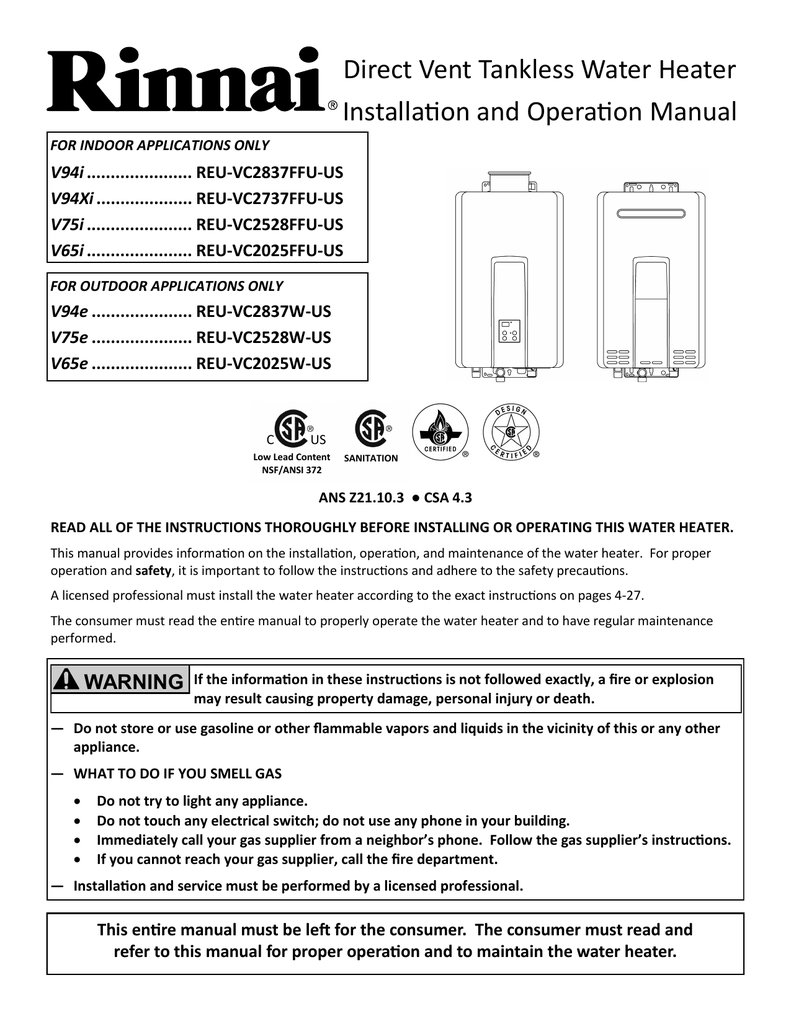 Where To Find The Warranty Policy For Rinnai Water Heaters